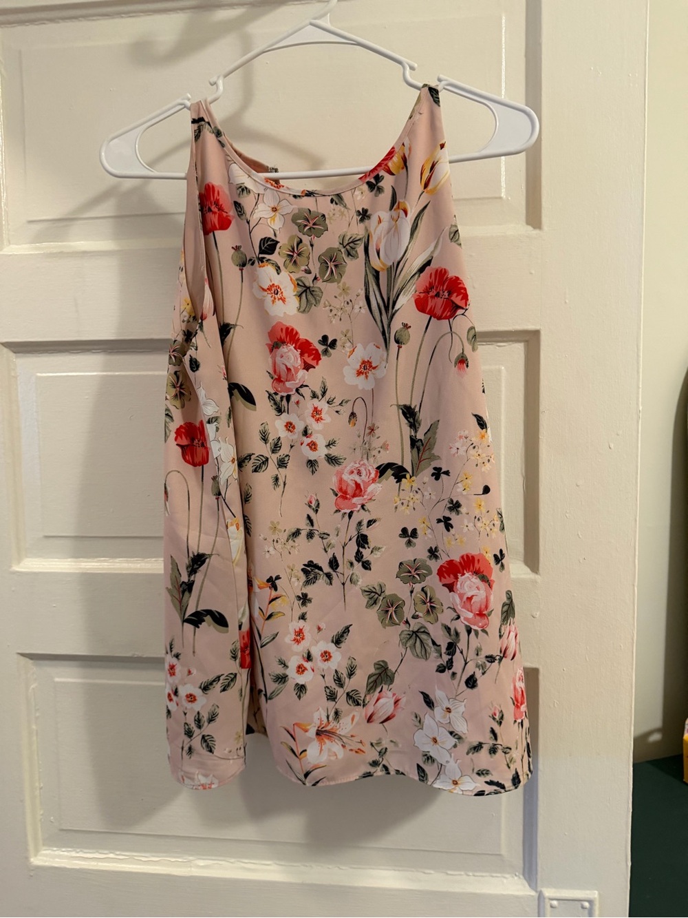 Floral Sleeveless Pink Summer tank